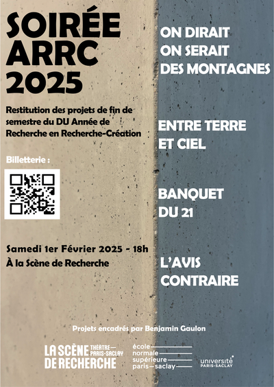 Affiche de la soirée ARRC 2025