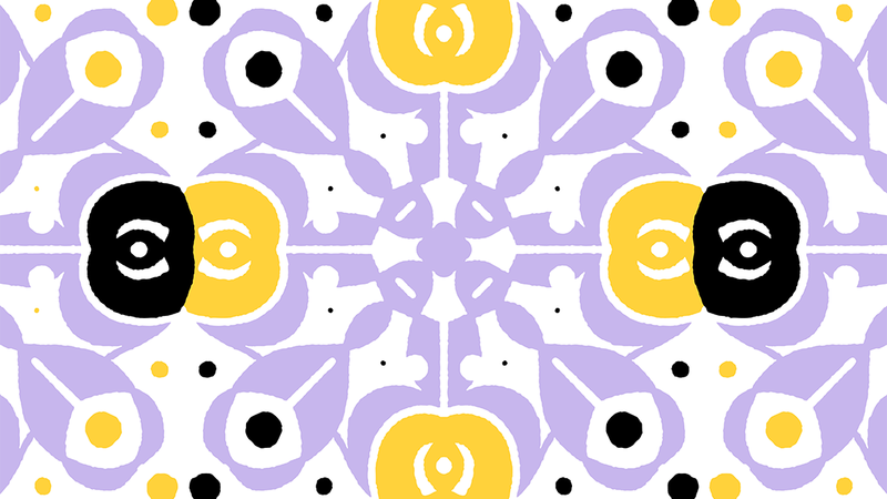 Motifs graphiques abstraits.