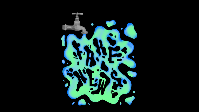 Illustration d'un robinet ouvert avec de l'eau verte qui coule.