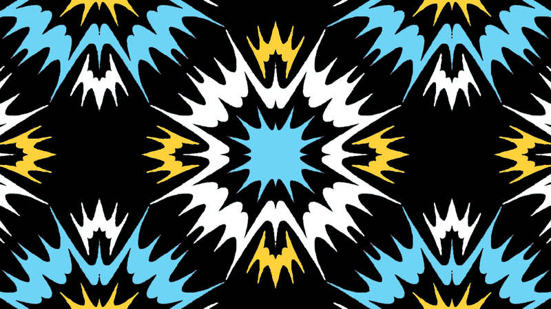Motifs graphiques abstraits.