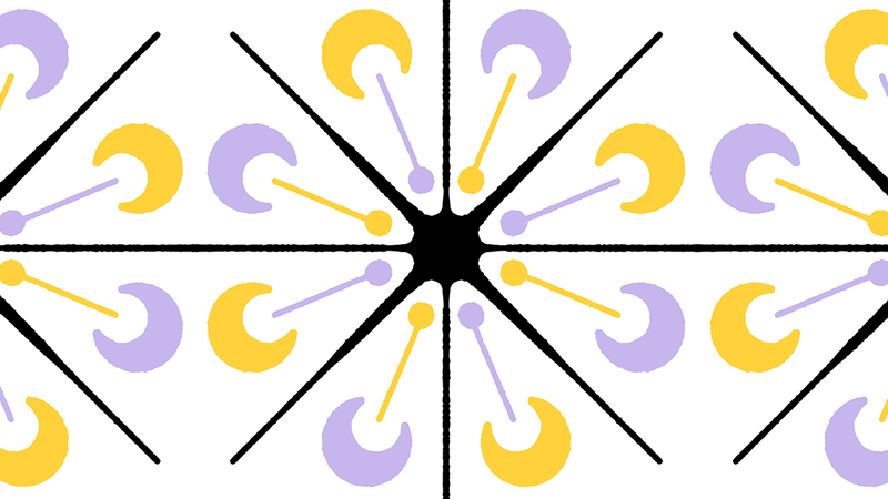 Motifs graphiques abstraits.