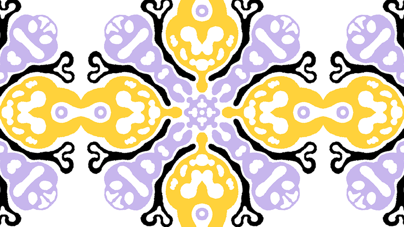 Motifs graphiques abstraits.